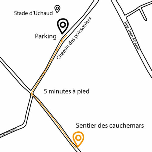 Plan d'accès du sentier